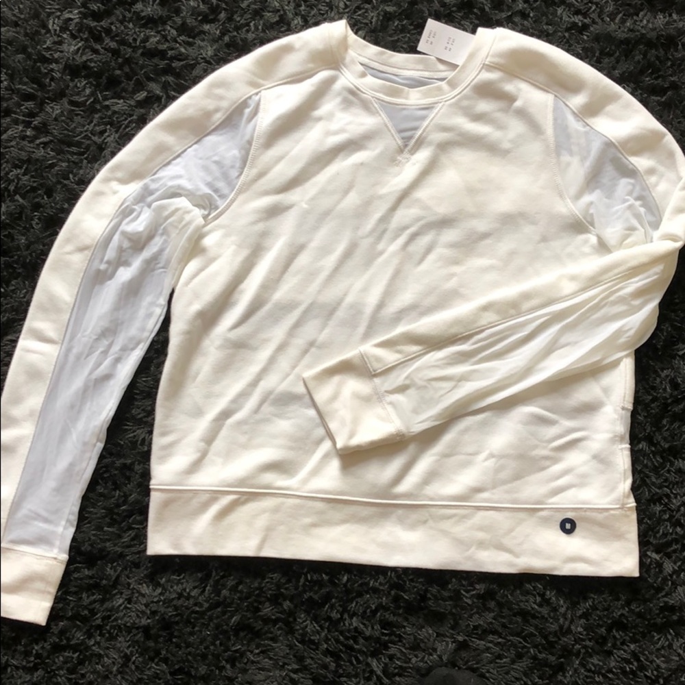 Abercrombie mesh crew neck